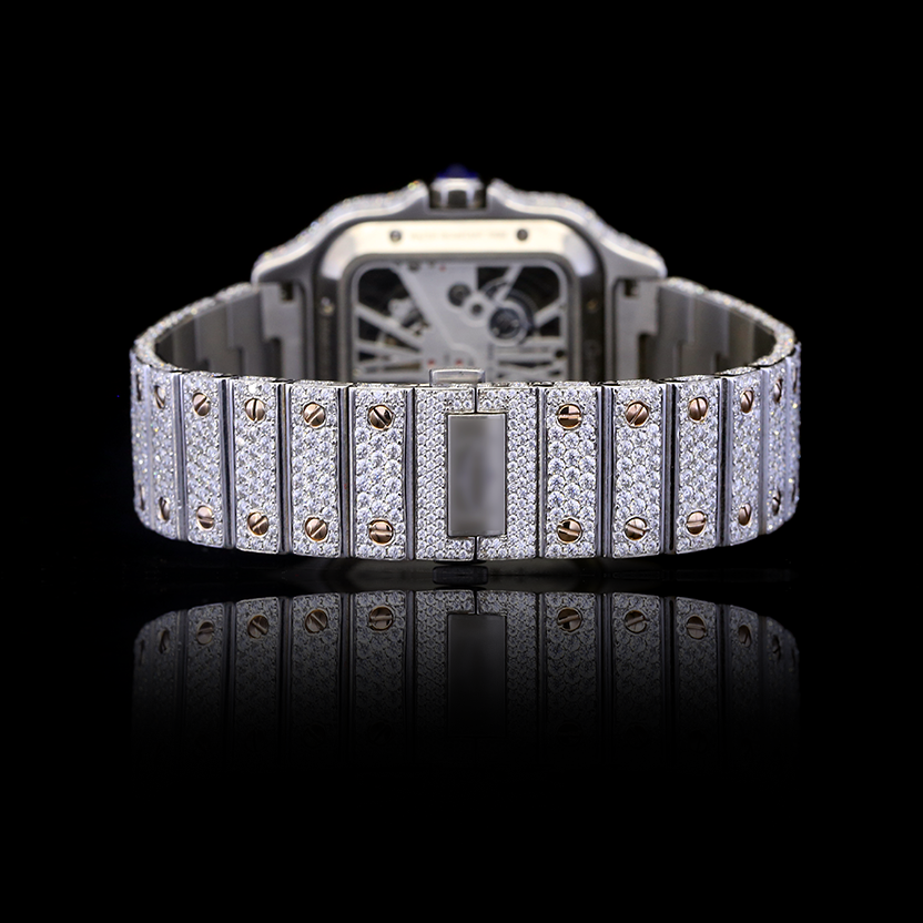 Moissanite Iced Out Square Automatic Watch – 41mm