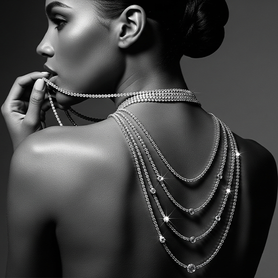 Moissanite Tennis Chain Necklace – Iced Out