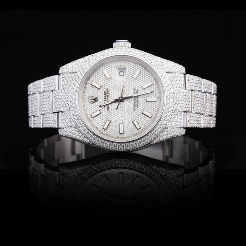 Moissanite Iced Out Automatic Watch – 41mm
