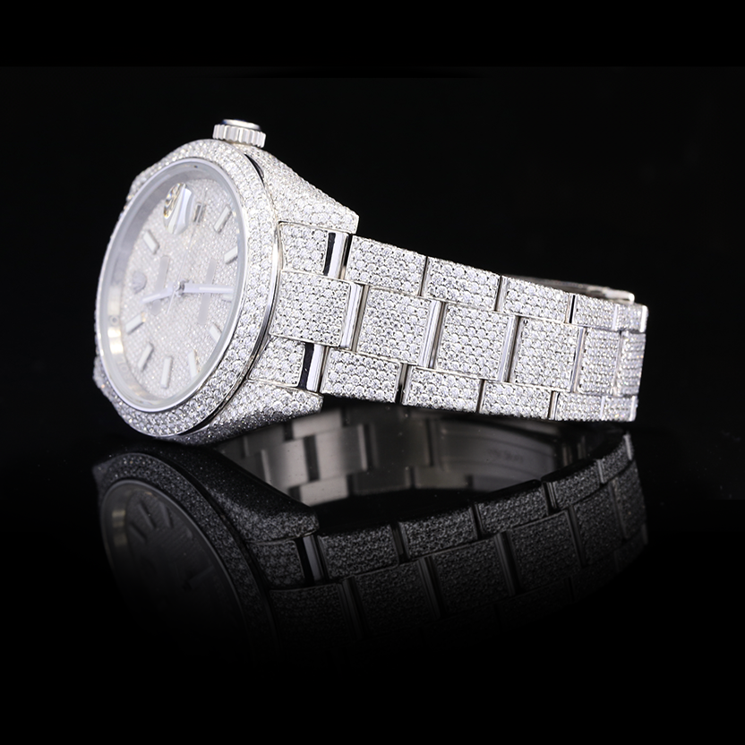Moissanite Iced Out Automatic Watch – 41mm
