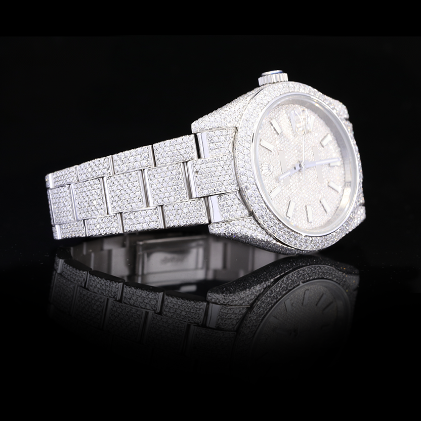 Moissanite Iced Out Automatic Watch – 41mm