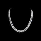 3D Miami Cuban Link Prong Chain Necklace – Iced Out