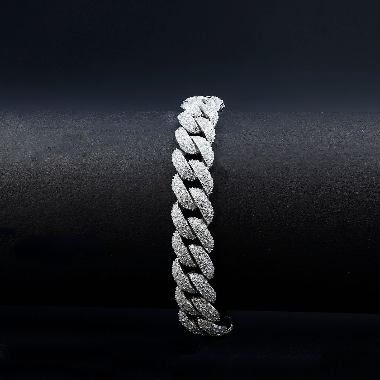 Moissanite Miami Cuban Link Prong Bracelet – Iced Out