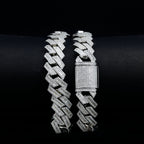 Moissanite Square Baguette Cuban Link Chain – Iced Out