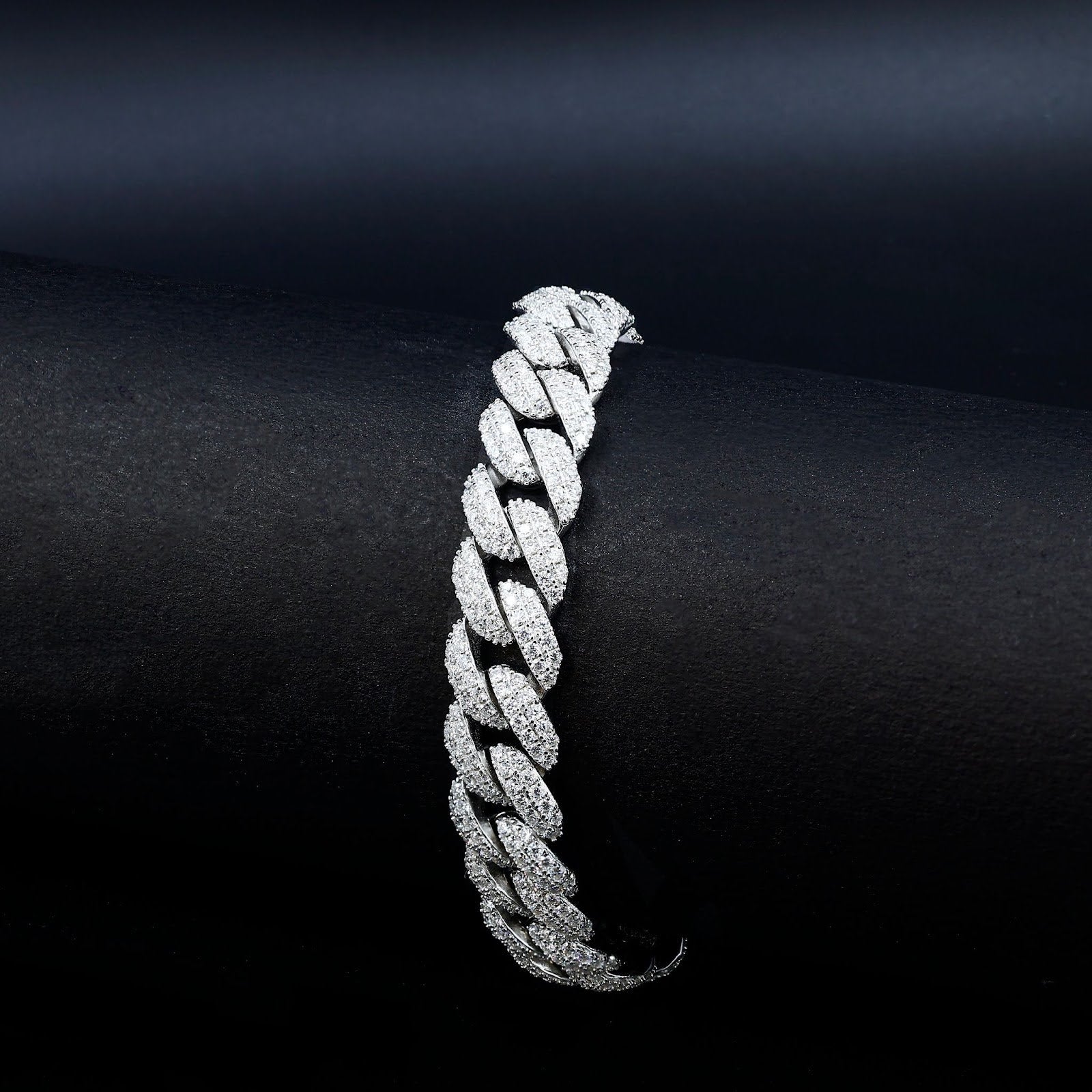 Moissanite Miami Cuban Link Prong Bracelet – Iced Out