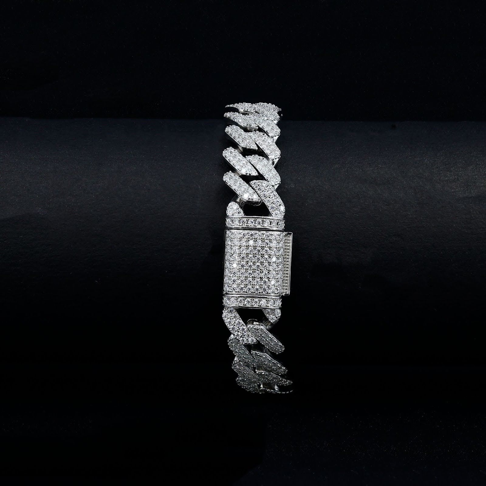 Moissanite Everyday Wear Cuban Bracelet – Iced Out