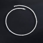 Moissanite Tennis Chain Necklace – Iced Out