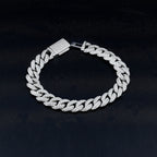 Moissanite Miami Cuban Link Prong Bracelet – Iced Out
