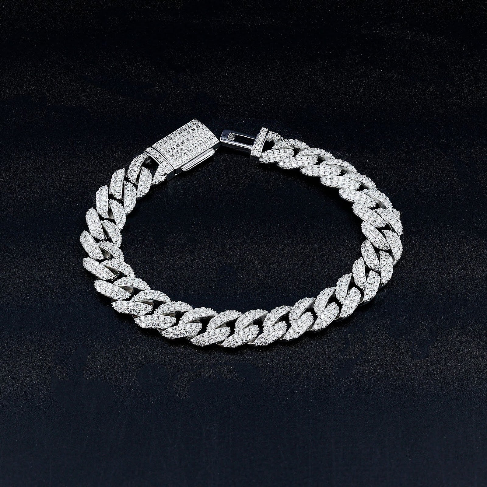 Moissanite Miami Cuban Link Prong Bracelet – Iced Out