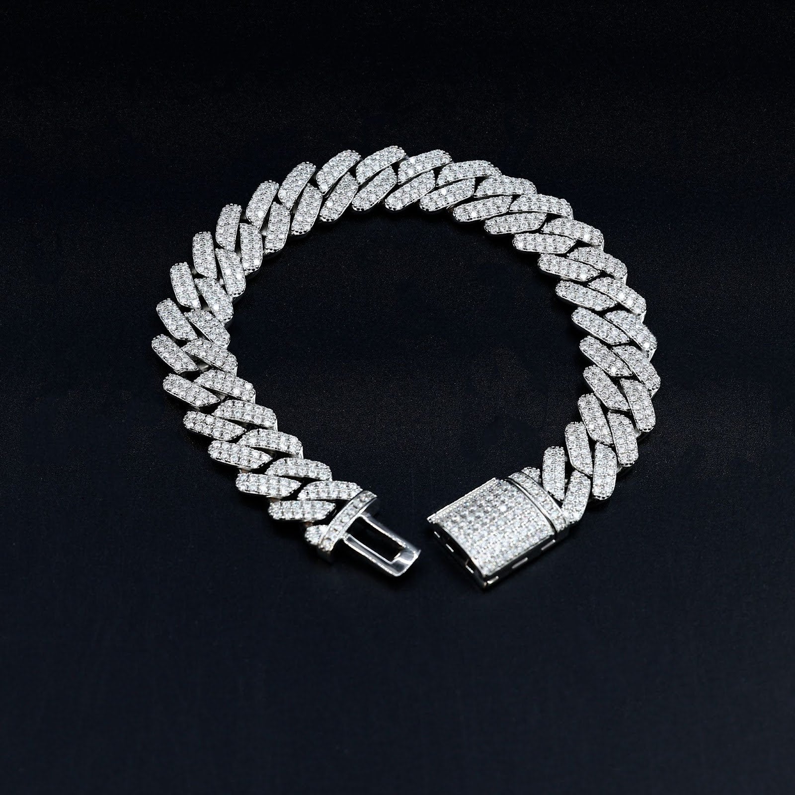 Moissanite Everyday Wear Cuban Bracelet – Iced Out